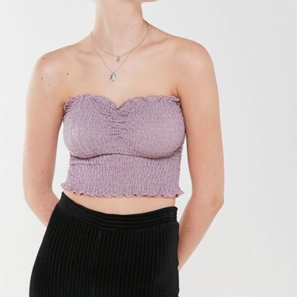 Urban Outfitters Sparkly Smocked Tube Top